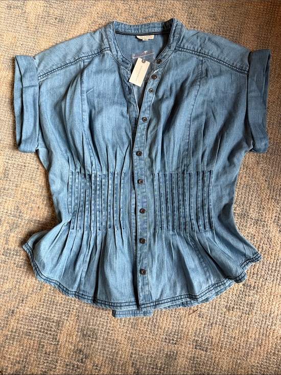 Pilcro Tops - Pilcro Anthropologie Denim Blouse NWT
